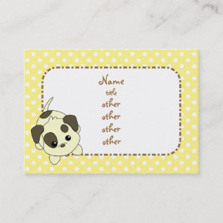 Carte De Visite Mention de chiot