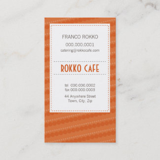 CARTE DE VISITE :: menu funky 6