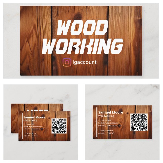 Carte De Visite Menuiserie (Woodworking Business Card
)