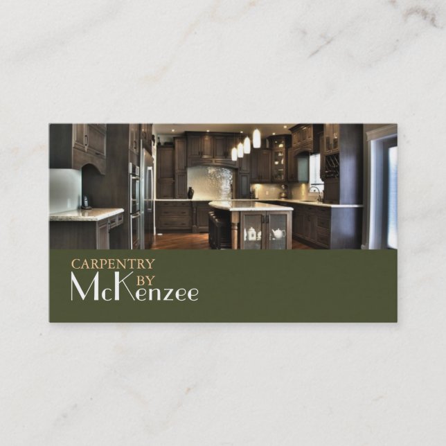 Carte De Visite Menuiserie, Travaux De Construction, Plancher De B (Devant)