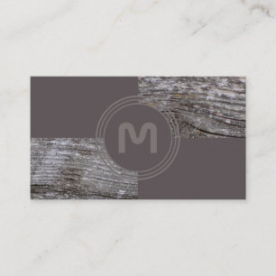 Carte De Visite Menuisier avec style en bois naturel rustique à 10