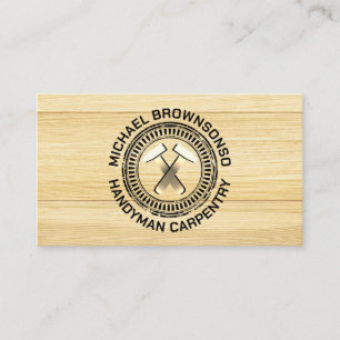Carte De Visite Menuisier bricoleur construction contreplaqué