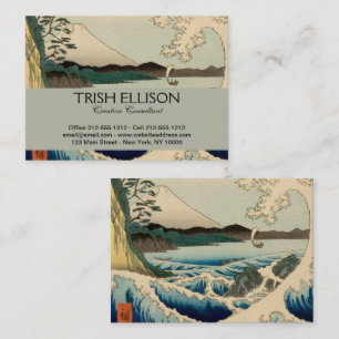 Carte De Visite Mer japonaise de Satta Hiroshige Art