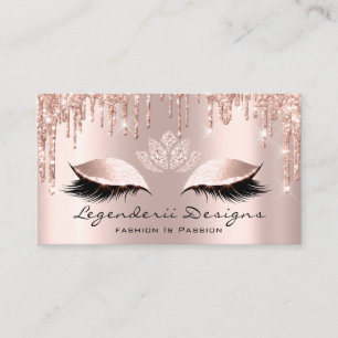 Carte De Visite Mercedes Fashion Eyelash Lashes Parties scintillan
