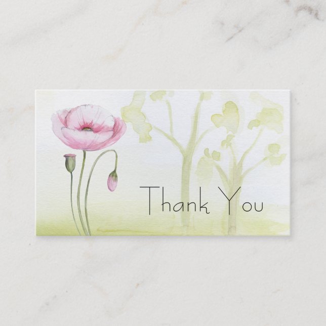 Carte de visite Merci (Devant)