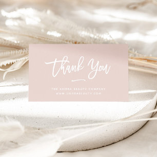 Carte De Visite Merci Blush Small Business