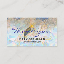 merci Elegant Blue & Gold Floral