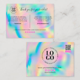 Carte De Visite Merci Pour Votre Commande Entreprise De Remise Cli