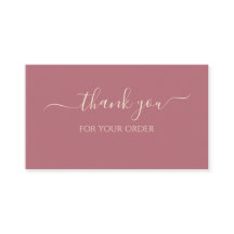 Merci pour votre commande Rose Gold