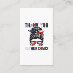 Carte De Visite Merci pour votre service patriotique Bun Shi sale