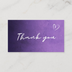 Carte De Visite Merci Purple Nuit Cosmic Sky Galaxy tendance