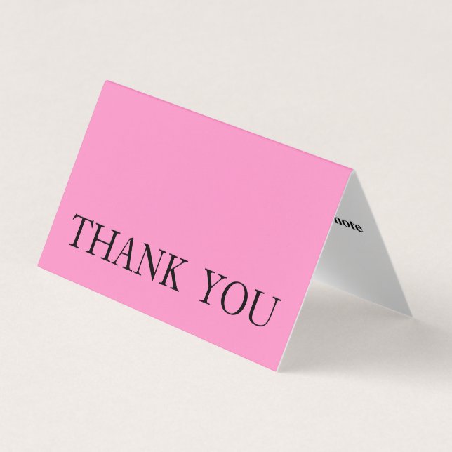 Carte De Visite Merci simple personnalisé (Devant)