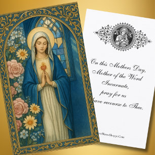 Carte De Visite Mère du Verbe Fête des Mères incarnée Saint
