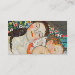 Carte De Visite Mère et enfant qui dort