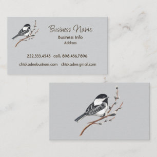 Carte De Visite Mésange d'entreprise personnalisée