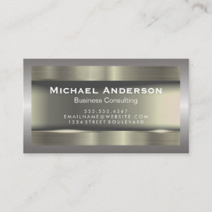 Carte De Visite Métal à la frontière métallique