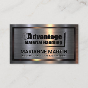 Carte De Visite Métal Aluminium Avantage Manipulation de Matérie