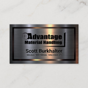 Carte De Visite Métal Aluminium Avantage Manipulation de Matérie