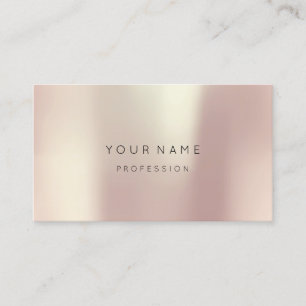 Carte De Visite Métal de soie minimal Abstrait rapide rose Blush1