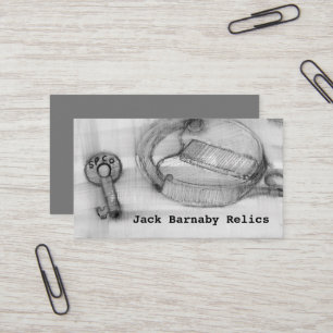 Carte De Visite Métal Détection des reliques Ferroviaire Clé Tréso