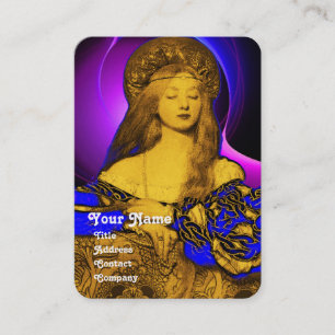 Carte De Visite Métal d'or de COSTUMIER de la VANITÉ