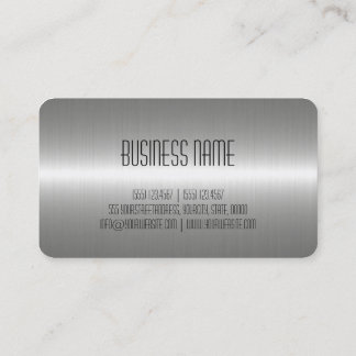 Carte De Visite Métal en acier inoxydable