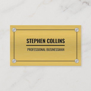 Carte De Visite Métal en aluminium et vis