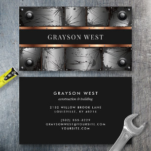 Carte De Visite Métal et cuivre à rendement industriel