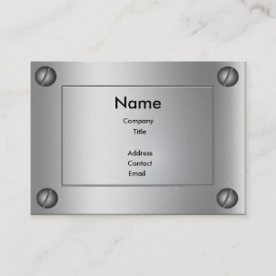 Carte De Visite Métal lisse super -