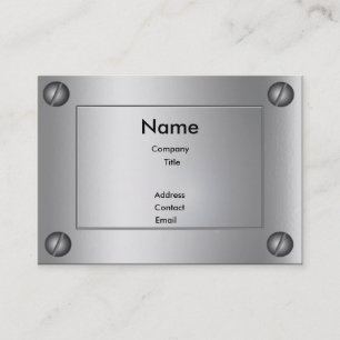 Carte De Visite Métal lisse super -