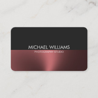 Carte De Visite Métal Poli élégant Professionnel