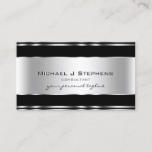 Métal professionnel élégant moderne argent noir