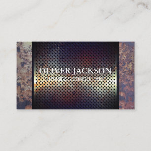 Carte De Visite Métal rouillé