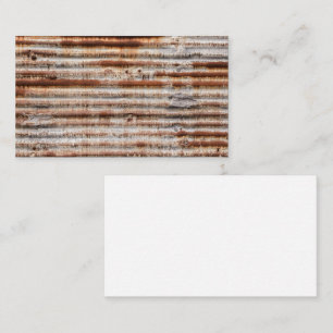 Carte De Visite Métal rouillé vintage