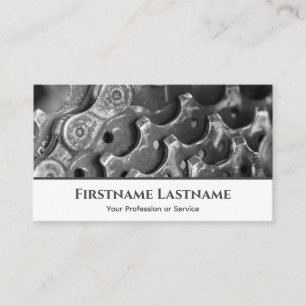 Carte De Visite Métal vélo pignon pour Bicycle Repair Shops