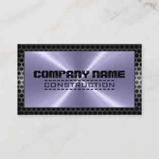 Carte De Visite Metallic Stainless Metal Steel Border #20