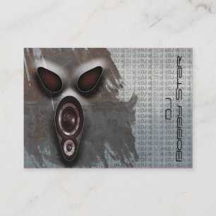 Carte de visite métallique frais de cri perçant du