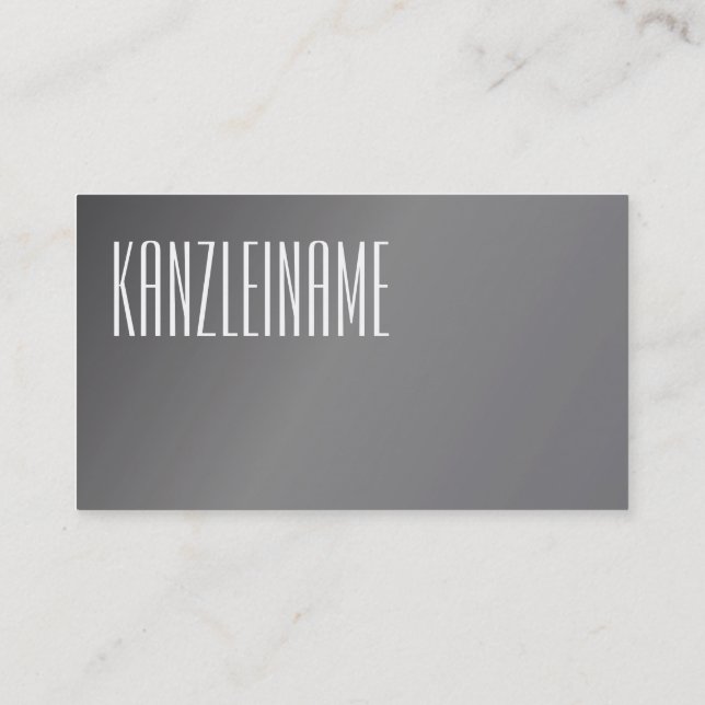 Carte De Visite Métallisé (Dos)