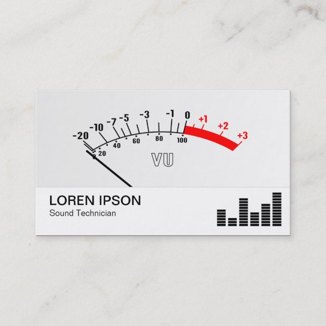 Carte De Visite Mètre VU 01 (Devant)