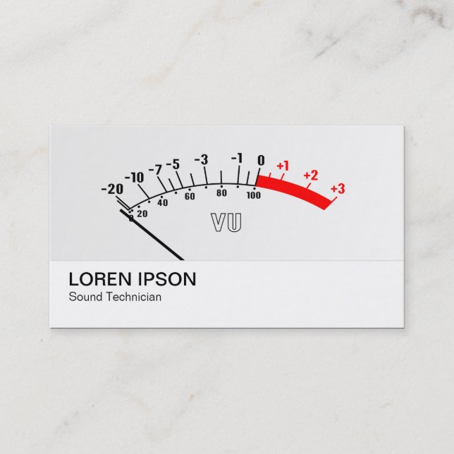 Carte De Visite Mètre VU 01 (Devant)