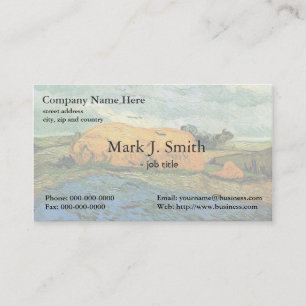 Carte De Visite Meules sous un ciel pluvieux par Vincent van Gogh.