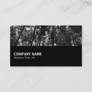 Carte De Visite Mi-chemin 0101 - Canopée de bois 01 BW