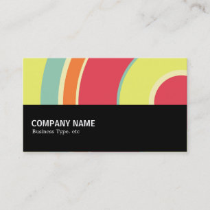 Carte De Visite Mi-chemin 0114 - Cercle coloré 01