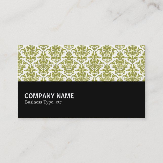 Carte De Visite Mi-chemin 071 - Olive Damask (Devant)