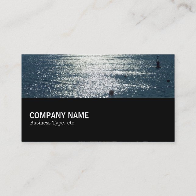 Carte De Visite Mi-chemin 07 - Soleil sur l'eau (Devant)