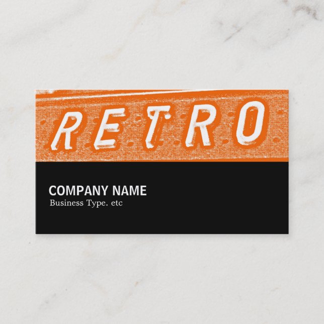 Carte De Visite Mi-chemin 089 - Retro is Orange (Devant)