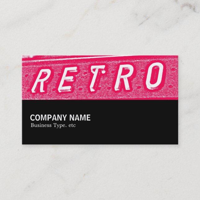 Carte De Visite Mi-chemin 092 - Retro is Neon (Devant)