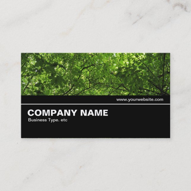Carte De Visite Mi-chemin V2 029 - Canopée de bois (Devant)