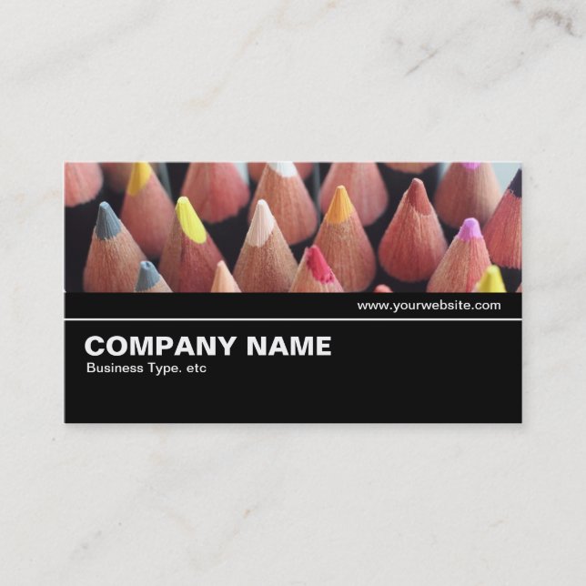 Carte De Visite Mi-chemin V2 08 - Crayons couleur (Devant)