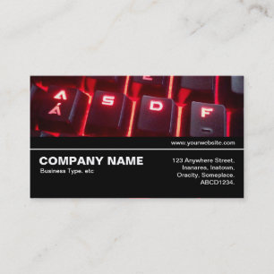 Carte De Visite Mi-chemin V3 - Clavier lumineux